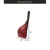 DOUBLES Body Genuine Men's One-Shoulder Bag, Stylish, Leather, Small, Red, JMO-7450