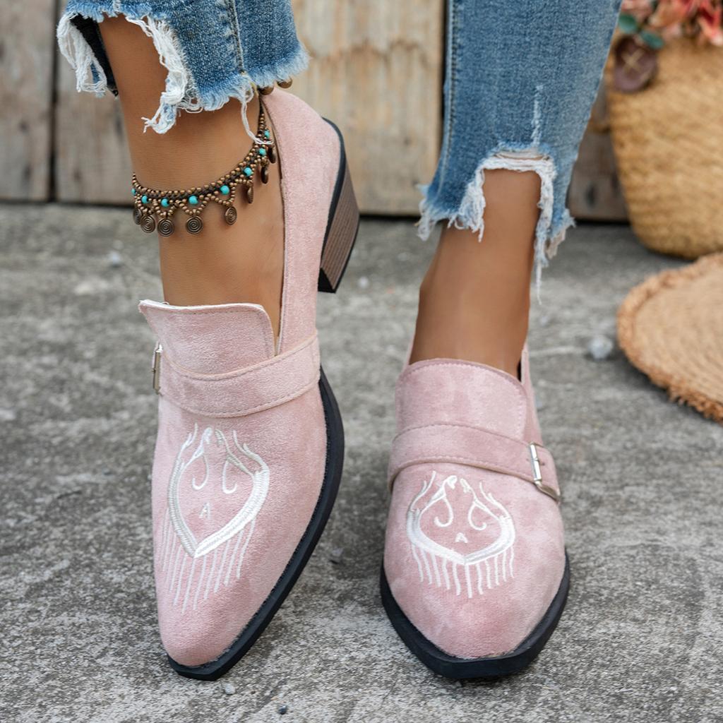 New Style Women Pumps Spring Autumn Casual Medium Heel Pointed Toe Leopard Print Shoes Women Comfortable Slip-On Shoes for Women