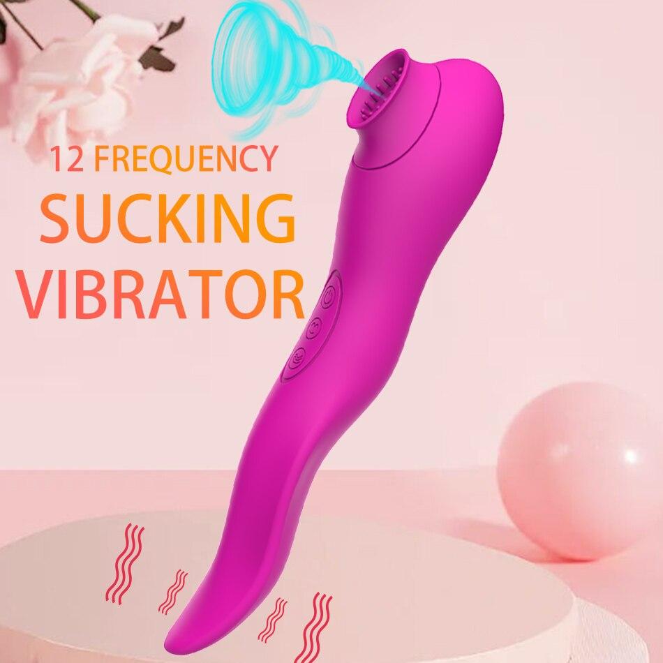 USB-Aufladung Saugzunge Vibrator Klitoris Stimulator Produkte Waren Sexspielzeug für Erwachsene 18 Frauen Weiblicher Masturbator Shop