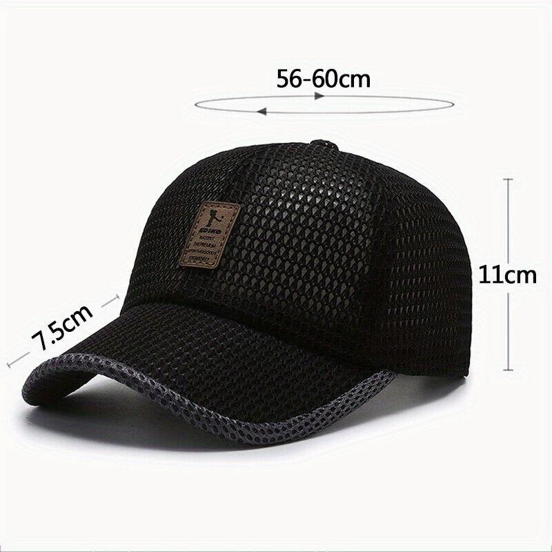 Mens Trucker Sun Hat Women Mesh Breathable Baseball Sports Cap