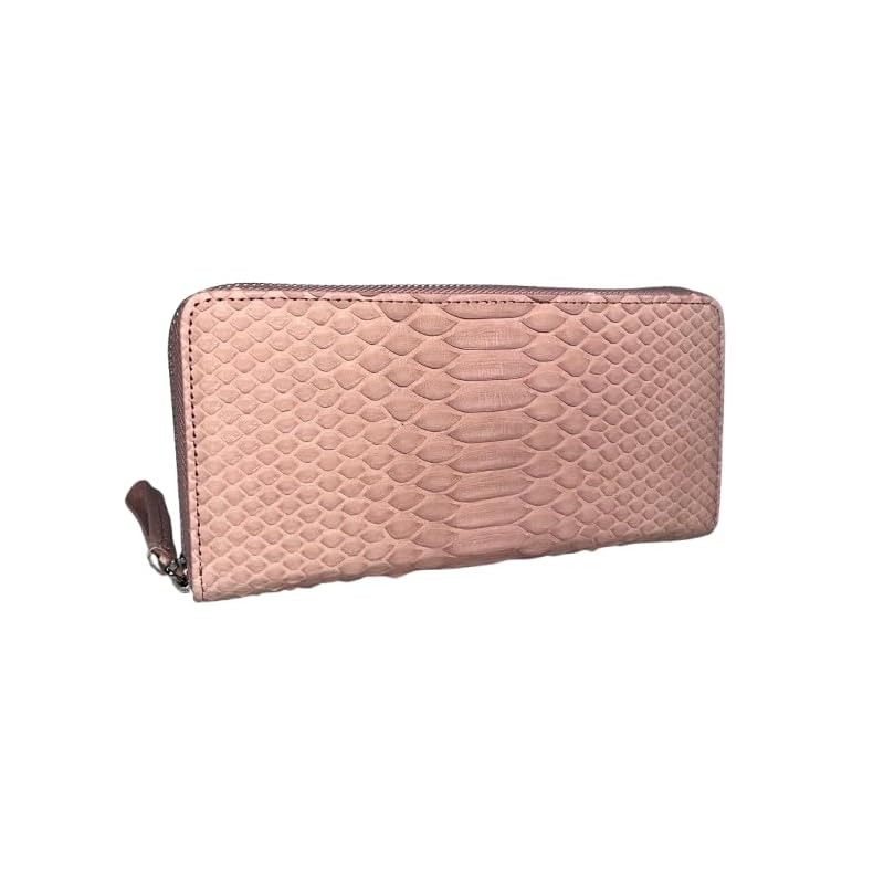 

[GUODI] [Goody] long wallet round zipper type With card case diamond python genuine leather (genuine snake leather) ladies men s TK-AB20LW3 (light