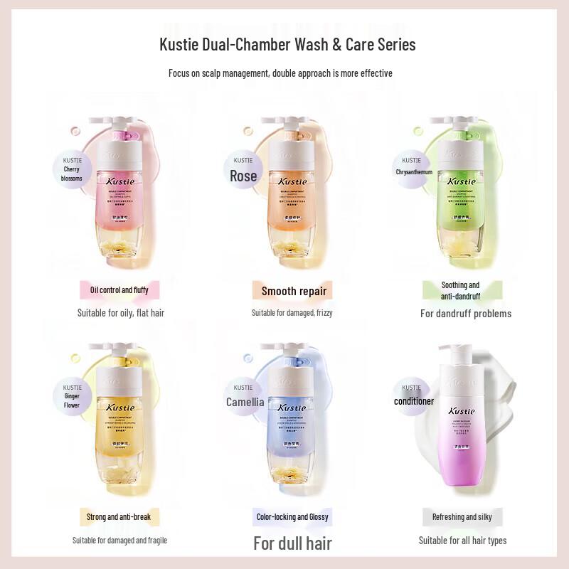 Kustie Camellia Dual-Chamber Anti-Dandruff Shampoo 500g