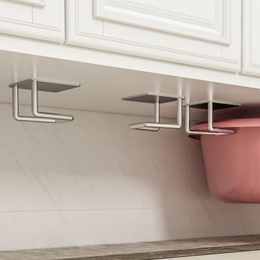 3pcs Sink Sponge Holder For Kitchen Slivery Stainless Steel Household Water Channel Dishcloth Rag Storage Rack