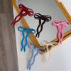 Headdress Acetic Acid Bow Hair Stick Multicolor Pan Hair Fork Fashion U-shaped Hairpin  Travel