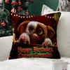 Movie Pillow Case Little Plush Fabric Soft Double Sided Print Sofa Mogwai Cushion Cover Throw Pillow Covers