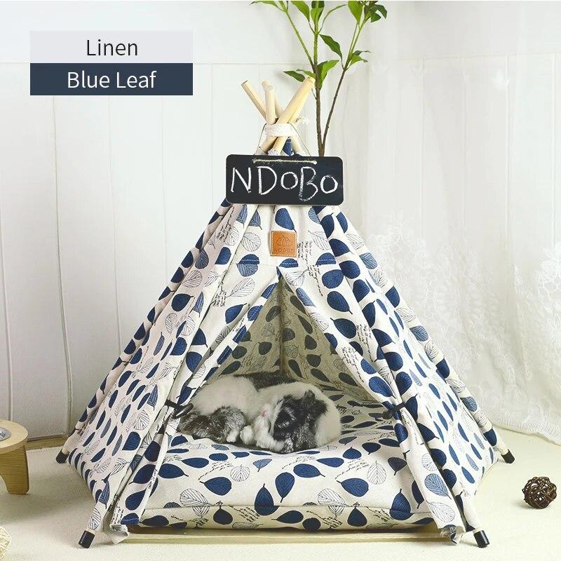 Pet Çadır Ev köpek yatağı Taşınabilir Çıkarılabilir Yıkanabilir Teepee Yavru Kedi Kapalı Açık Kulübesi Mağara Yastık ve Yazı Tahtası