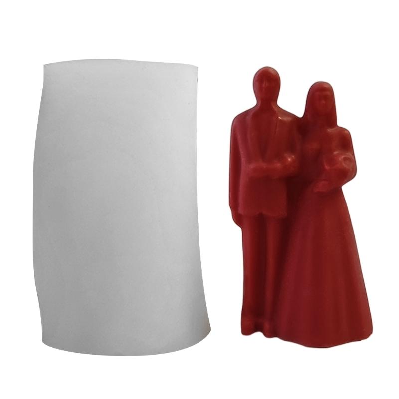 Silicone Mold Romantics Couple Aromatherapy Candle Molds Epoxy Resin Mould for Y Crafts Home Decorations