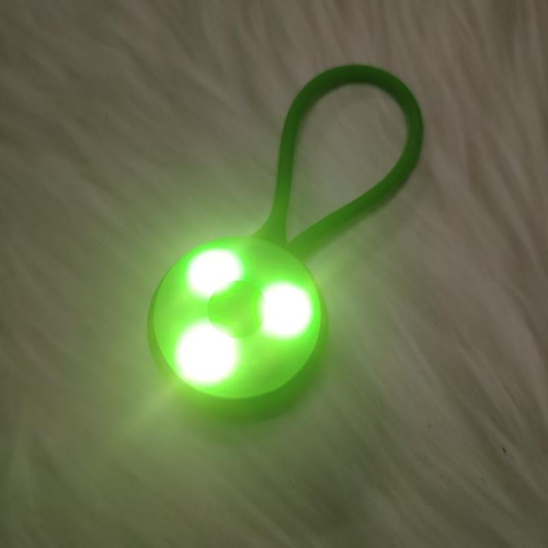 1Pcs Silicone Led Night Outdoor Backpack Lights Running Warning Light Camping Riding Wind Rope Light Travel Equipment Tool
