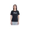 Fila Emerald Soft Comfortable Casual Simple Breathable Short Sleeve T-Shirt Women Tops Legendary-Blue F11W434102F-NV