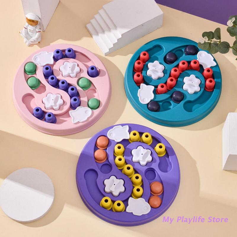 

Dog Slow Eating Bowl Maze Shaped Multifuction Prevent Choking Plates for Dogs Anti-choking Food Grade Plastic Plate Dog Products синий
