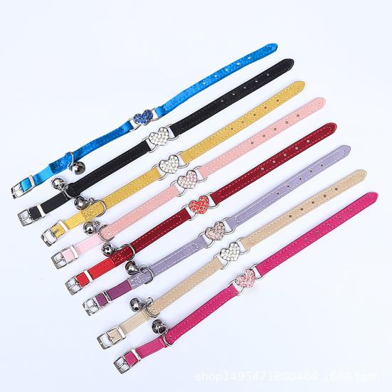 Yousheng Cat Collar Skin-friendly Adjustable Multi-color Safety Belt Pet Necklace Pet