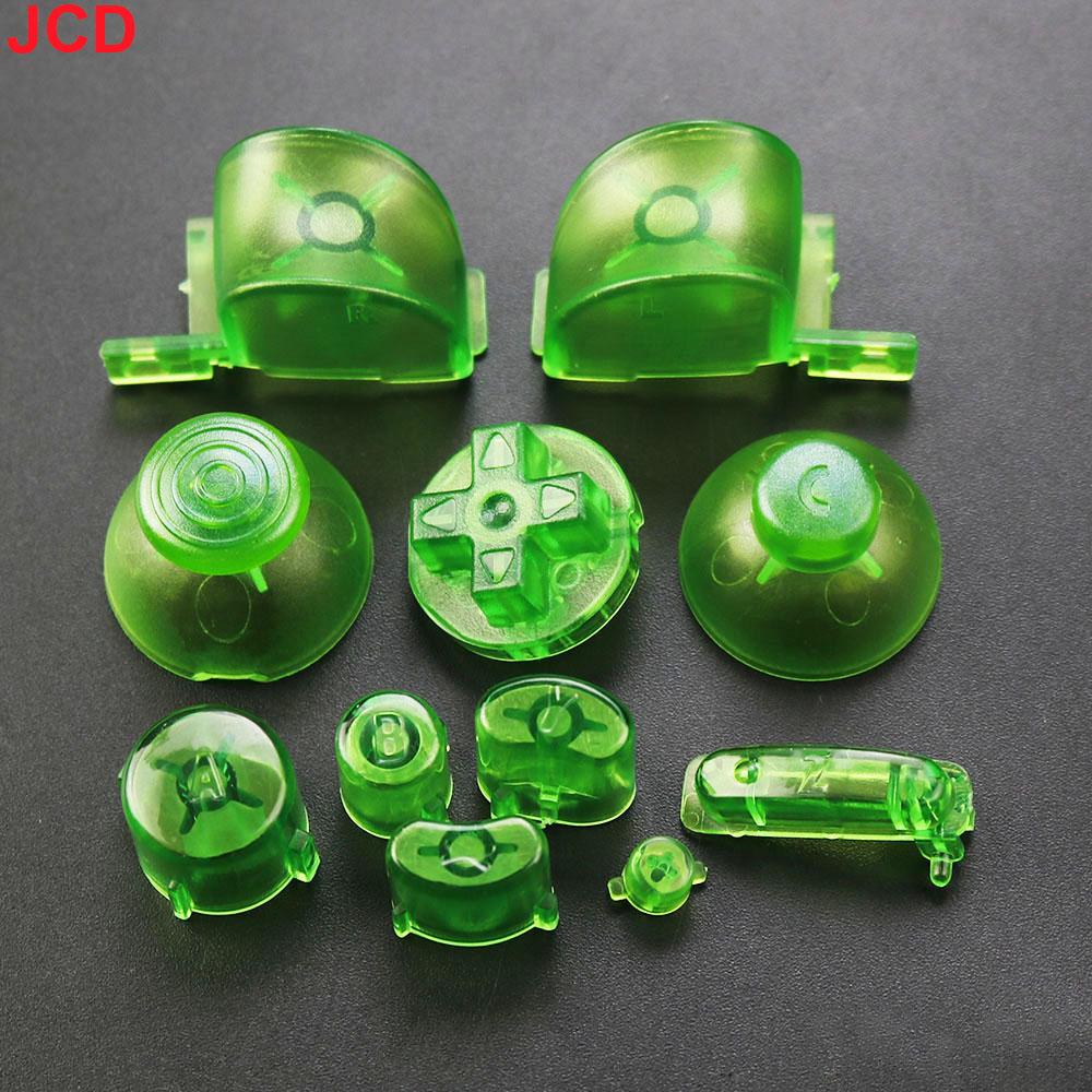JCD 1 ensemble Ensemble complet Boutons Claviers L R ABXY Z Avec Capuchons de Joysticks 3D Pour GameCube Pour NGC Boutons Directionnels Boutons Marche Arrêt Remplacement