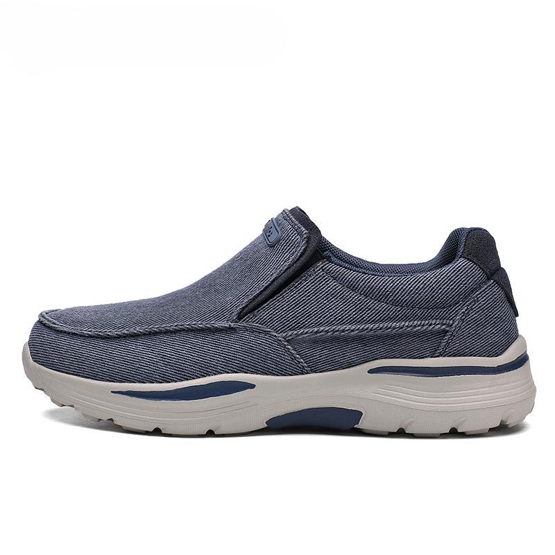 Men's Casual Shoes Canvas Breathable Loafers Male Comfortable Outdoor Walking Shoes Classic Loafers Sneakers