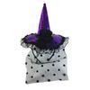 Witch Hat Headband for Adult Cosplay Party Costume Novelty Wizard Cap Hairband Holiday Masked Ball Headgear Accessories