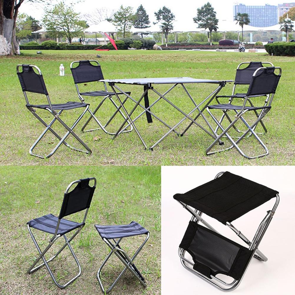 Outdoor Portable Camping Chair Multifunctional Backrest Folding Chair Fishing Stool for Outdoor