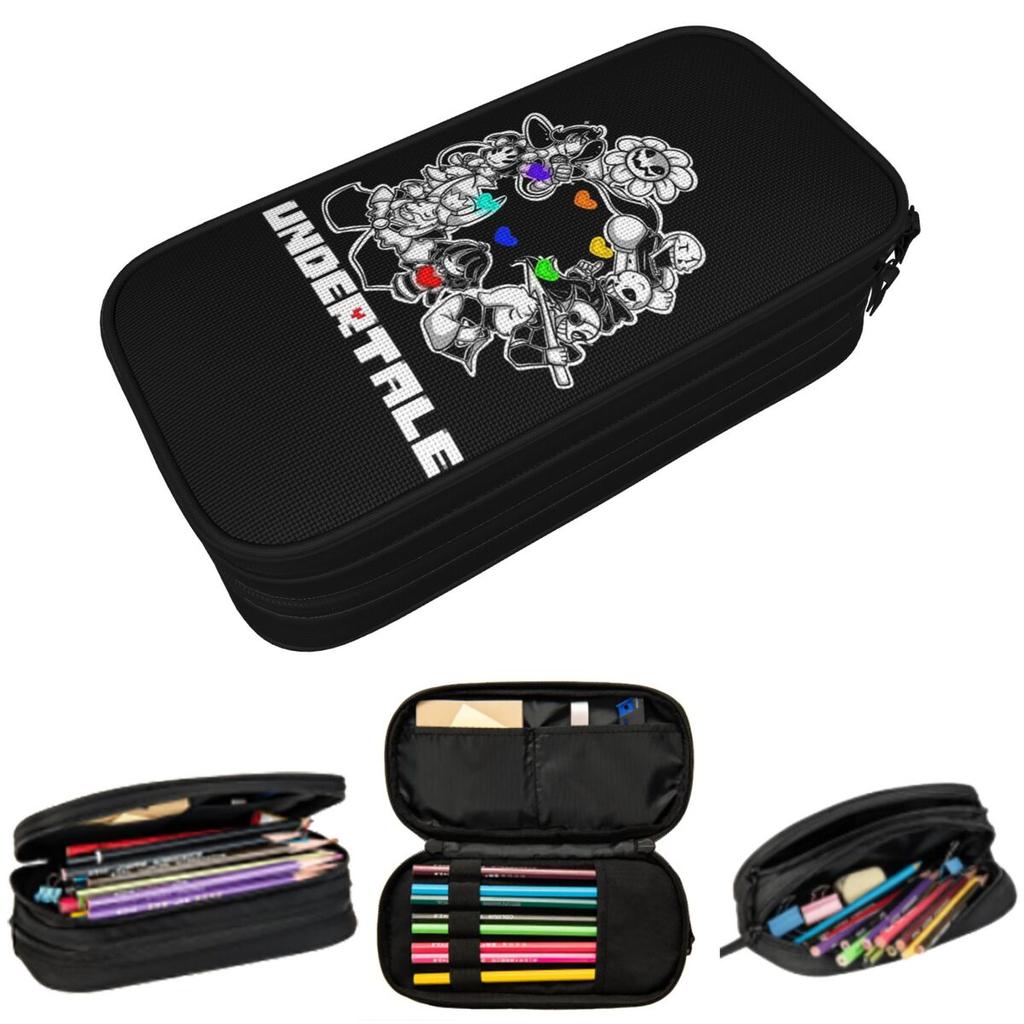 Game Undertale Determination Pencil Case for Boys Girls School Pen Box Pencil Bag Stationery Supplies Pen Holder Bag
