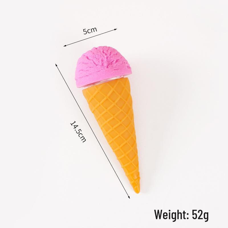 PVC Simulation Cream Ice Cream Toy - DIY Handmade Dessert Shop Display & Photography Prop.