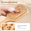 Natural Nanzhu Wooden Air Cushion Comb - Anti-static, Anti-tangle, Household Meridian Massage Comb