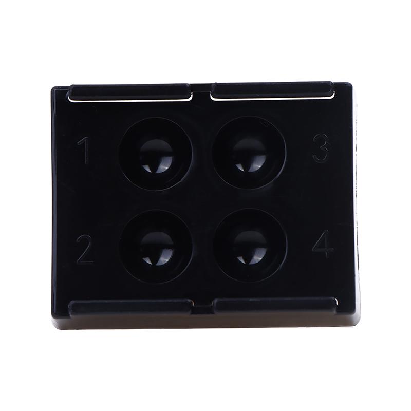 4 Holes Dental Shading Light Box Composite Resin Mixing Well Light-Proof Storage Hading Color Toning Case Dentist Material
