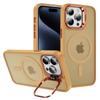 Compatible with MagSafe for iPhone 15 Pro Case PC+TPU+Metal Kickstand Phone Cover