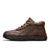 Herren Freizeitschuhe High-Top Outdoor Retro Und Bequem Weichsohlige Flache Stiefel Hochwertig Einfarbig Trendige Wanderschuhe