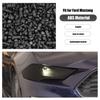 Bil Främre Strålkastare Lampa Dekorationsskydd ABS Dekoration För Ford Mustang 2018 Upp Exteriörtillbehör ,Rökt Svart