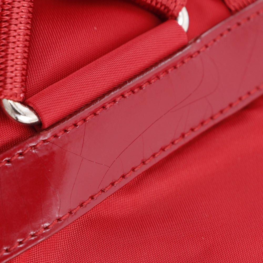 PRADA Backpack Daypack BZ6677 VERA SPORT ROSSO Red Nylon Women Used