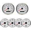ELING 6 Gauge Set 85mm 200km/h 160MPH GPS Speedometer Tachometer 52mm 0-120℃ Water Temp Oil Pressure Fuel Level Voltmeter 12V