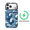 Blue Ocean Wave Phone Case for IPhone 17AIR 16E 16 15 14 13 12 11 17 Pro Max Plus Double-layer Back Cover