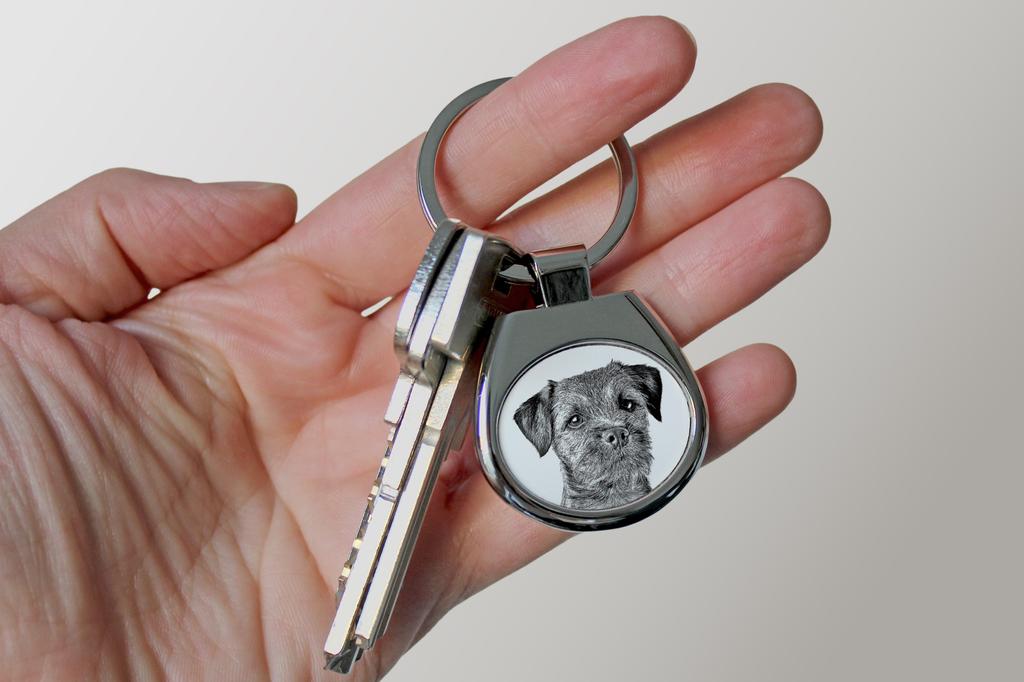 Border Terrier - brelok z psem, brelok z nadrukiem, personalizowana zawieszka od marki Art-Dog