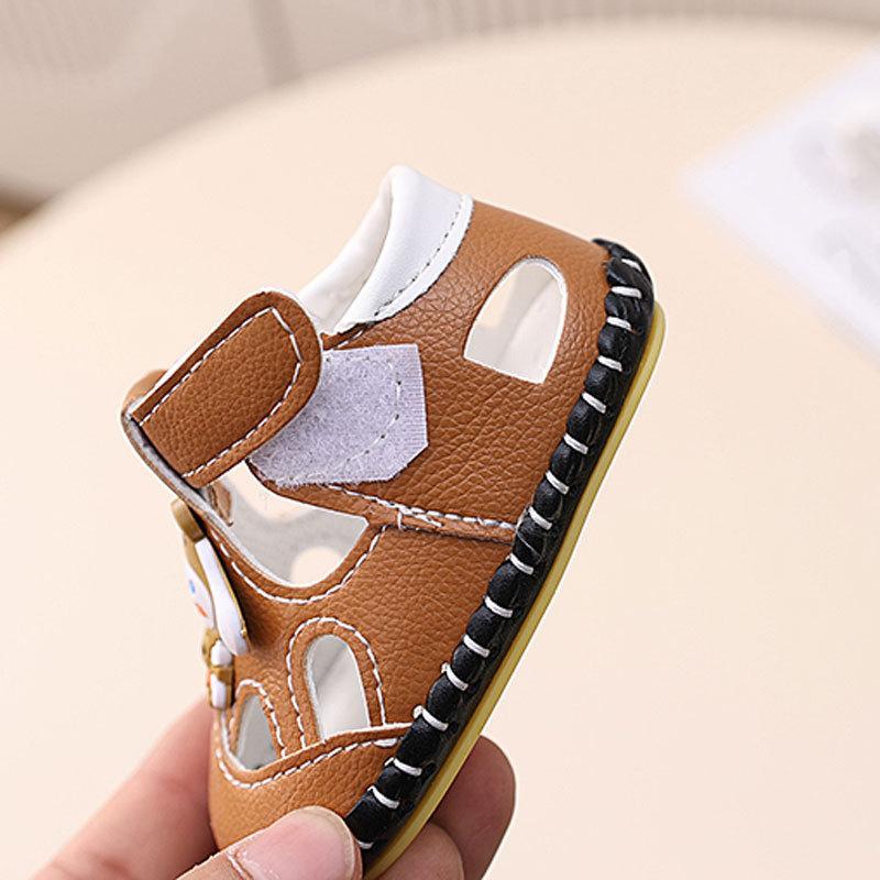 Spring and Summer New Soft-soled Baby Shoes Male 3-7-9 Months 0 1 1/2 Years Old Infant Sandals Female