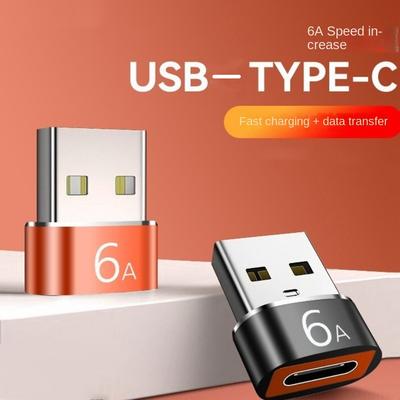 New 6A Charger Converter Male To Female Data Transmission OTG Adapter Smart Accessories Data Transfer Adapter