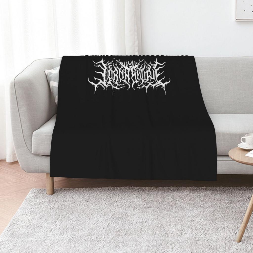 Lorna Shore Logo Throw Blanket Flannel Thermal Designers Soft Plaid Flannel Fabric Quilt Blankets