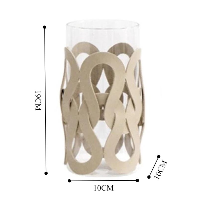 

Glass Vases Decoration Aesthetic Flower Vase Living Room Elegant Vases Table Weaving Decor Flowers Bottle Interior Ornaments