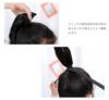 Ponytail Wig with Extensions, Curly Hair, Children's Wig with Ribbon, Half Wig, Curly Wig, Partial Wig, Perfect for Commemorative Photos, Festivals,