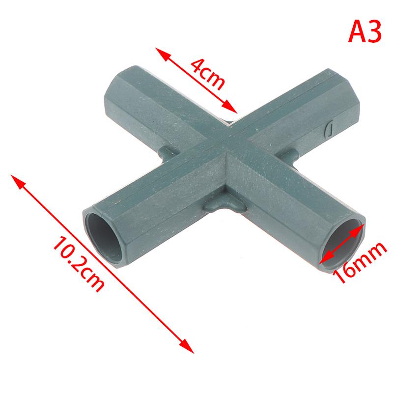 16Mm Pvc Fitting Stabil støtte Kraftig drivhusramme Byggekobling