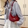 Simple and Fashionable Shoulder Handbag 2025 Spring New Niche High-end Commuter Underarm Bag Korean Crescent Bag
