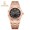 Men's Fashion Analog Quartz Wristwatch Octagonal Bezel Stainless Steel Band Calendar Dial Casual Dress Watch for Men