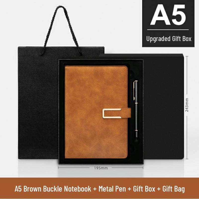 A5 Business Custom Logo Magnetic Notepad Diary Set