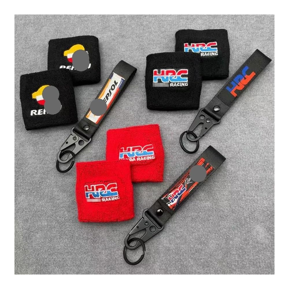Motorcycle Filler Cup Tank Cap Motorcycle HRC Embroidery Logo Fluid Front Rear