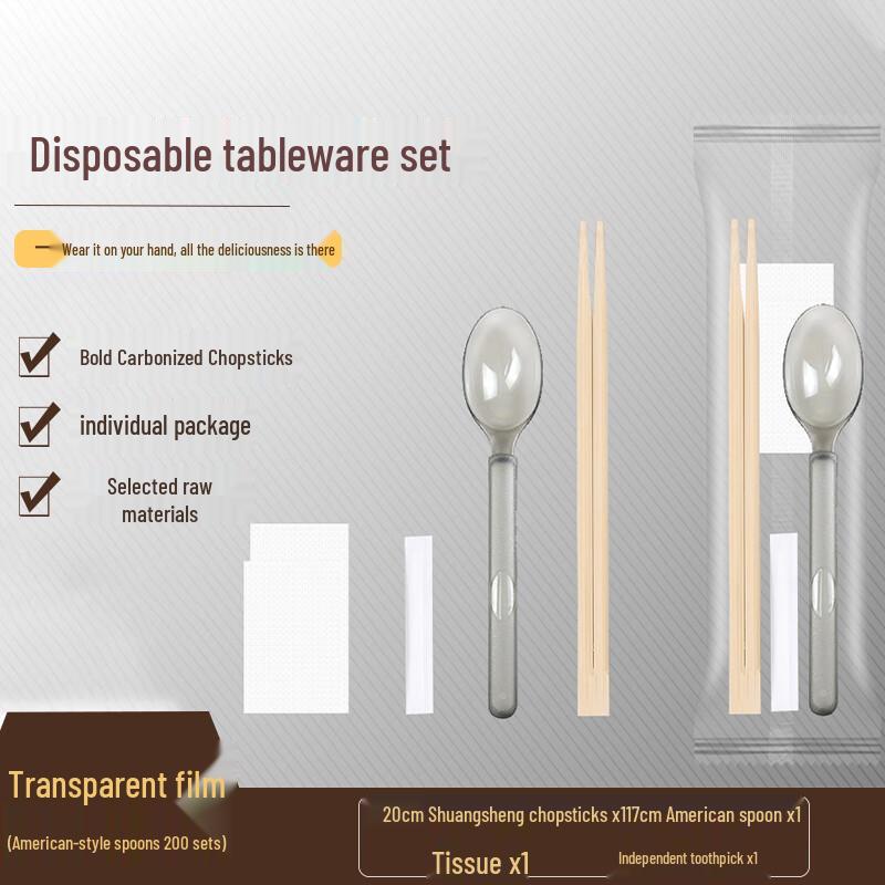 Homeglen Disposable Takeaway Cutlery Set