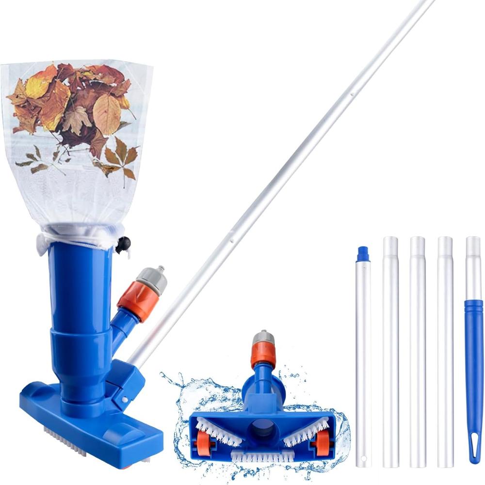 Portable Pool Vacuum Cleaning Set, Pool Cleaning Floor Vacuum Cleaner, Handheld Pool Vacuum Cleaner, for Swimming Pools, Spas, Ponds, Fountains