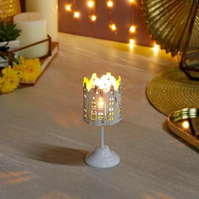 Votivo con Supporto Design Casa all'Interno Finitura Oro