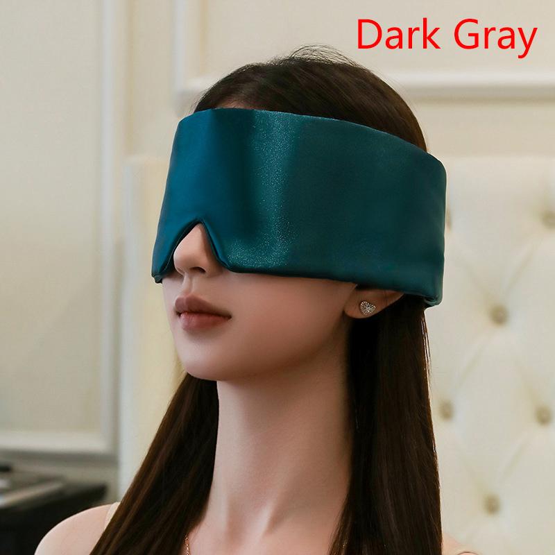 Soft Ice Silk Eye Mask Padded Sleeping Aid Light Blocking Travel Eyepatch for Improved Sleep Comfortable Sleep Mask Patch Slaapm