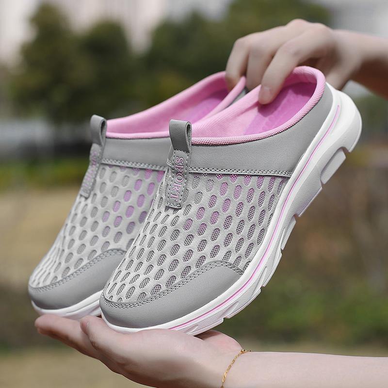 Fashion Women Summer Outer Wear Soft Sole Breathable Anti-Slip Thick Bottom Sandals Sports Casual Versatile Beach Shoes EVA Material Men