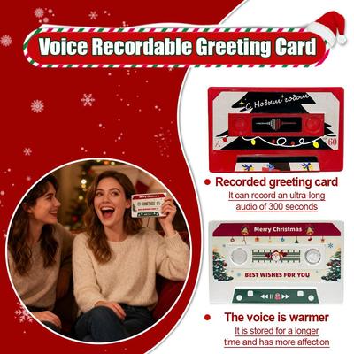 Recording Voice Card Tape Greeting Card Recordable 300 Seconds DIY Recording Music Card Valentine's Day Teacher's Day Gift