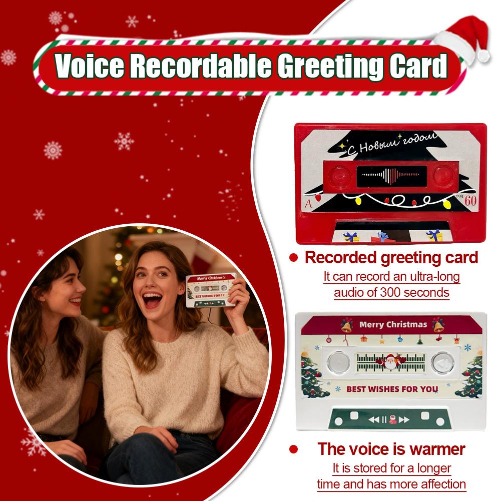Recording Voice Card Tape Greeting Card Recordable 300 Seconds DIY Recording Music Card Valentine's Day Teacher's Day Gift