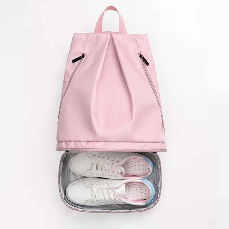 Multifunctional Waterproof Dry-Wet Separation Sports Backpack with Shoes Compartment Swimming Bag