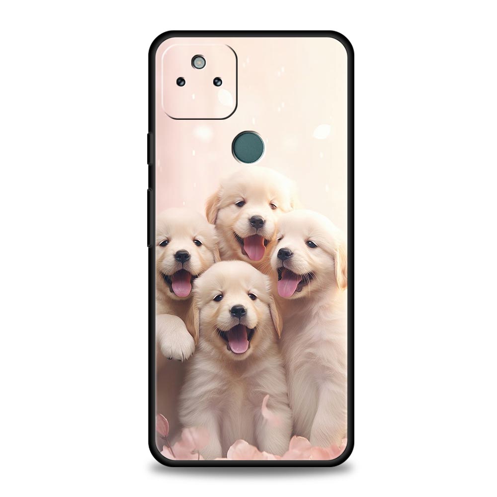 Cute Little Dog Phone Case Cover for Google Pixel 10 9 8 7 6 9A 8A 7A 6A Pro Shockproof Soft TPU 9 Pro XL Shell Capas Fundas Bag