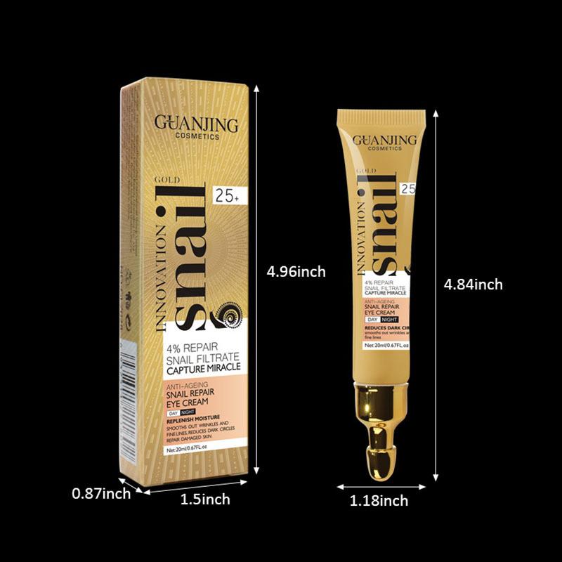 Snail Eye Cream for Dark Circles Fine Lines Moisturizing Lightening Nourishing Eye Treatment